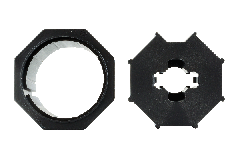 Loxone csőmotor adapter, 60mm, nyolcszögletű