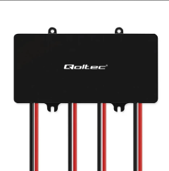 Qoltec Fesz&uuml;lts&eacute;g kiegyenl&iacute;tő t&ouml;lt&eacute;skiegyenl&iacute;tő 48V-os akkumul&aacute;torokhoz 4 x 12V | 10A | LiFePO4 AGM GEL