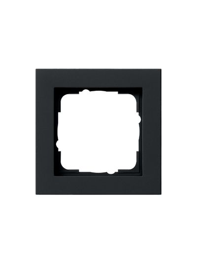 Gira E2 1-es szerelvénykeret matt fekete
