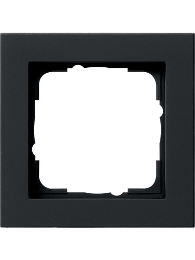 Gira E2 1-es szerelvénykeret matt fekete