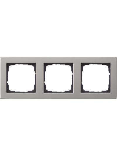 Gira E2 3-as szerelvénykeret acél