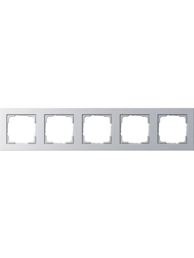 Gira E2 5-ös szerelvénykeret alumínium