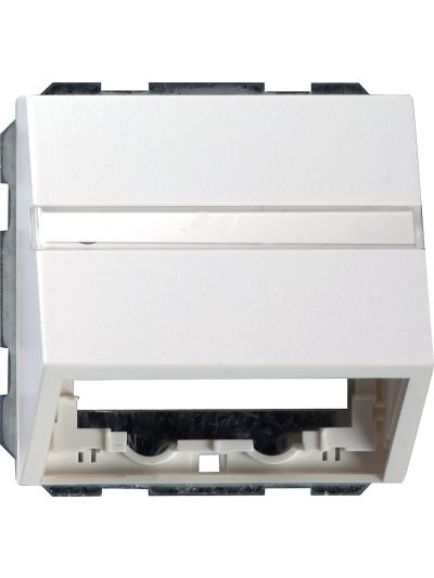 Gira System55 kábelcsatlakozó fedlap matt fehér