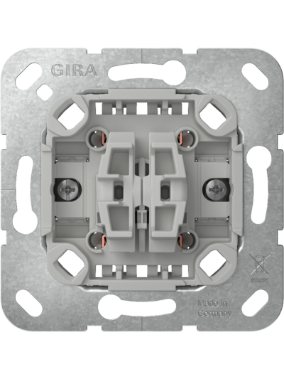 2-es nyomógomb betét 10A 250V~ rögzítőkarmokkal