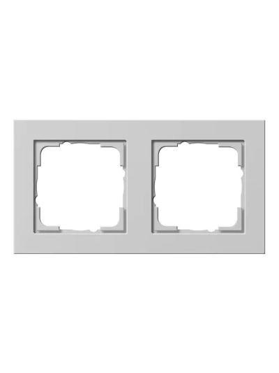 Szerelvénykeret 2-gang Gira E2 grey matt