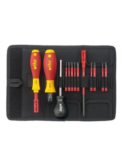 WIHA SLIM SELECTION VDE NYOMATÉK CSAVARHÚZÓ KÉSZLET 13R. SL+PH+PZ 0,8-5,0NM